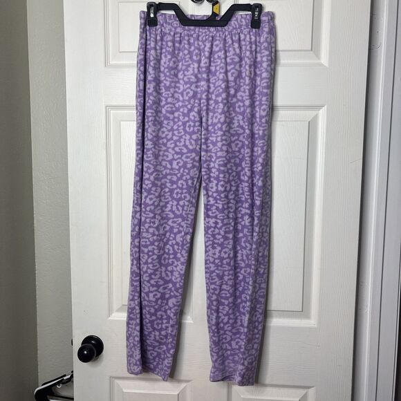 Great Northwest Clothing Company Sleepwear Medium Purple Fleece Pajama Set - Picture 4 of 7